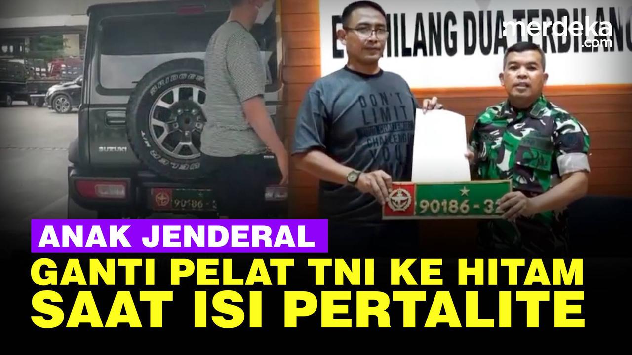 VIDEO: Viral Anak Jenderal Ganti Pelat TNI ke Hitam saat Mobilnya Isi Pertalite
