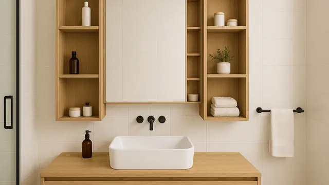 Desain Rumah Minimalis Modern dengan Furnitur Multifungsi (created by AI)