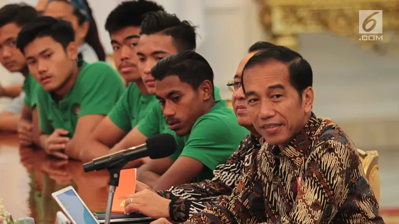 Jokowi Bertemu Timnas U-16