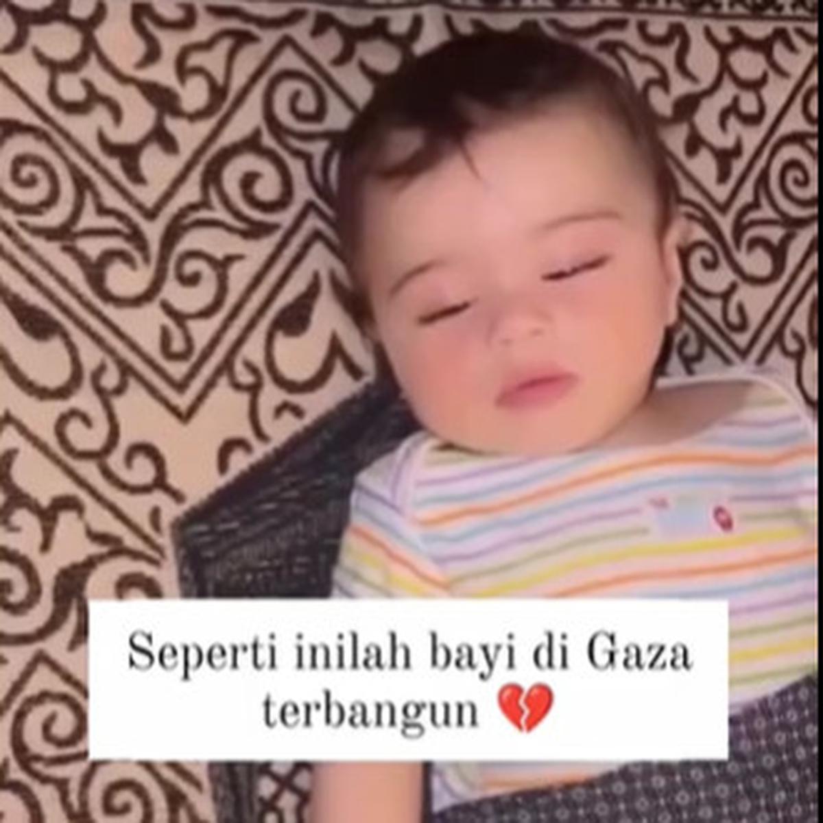 Reaksi Bayi di Gaza Mendengar Bom & Tembakan Israel, Sungguh Tak Tega Melihatnya