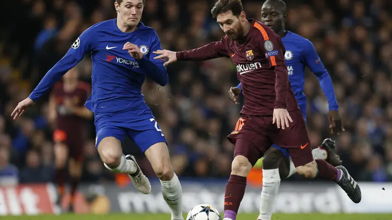 Andreas Christensen dan Lionel Messi