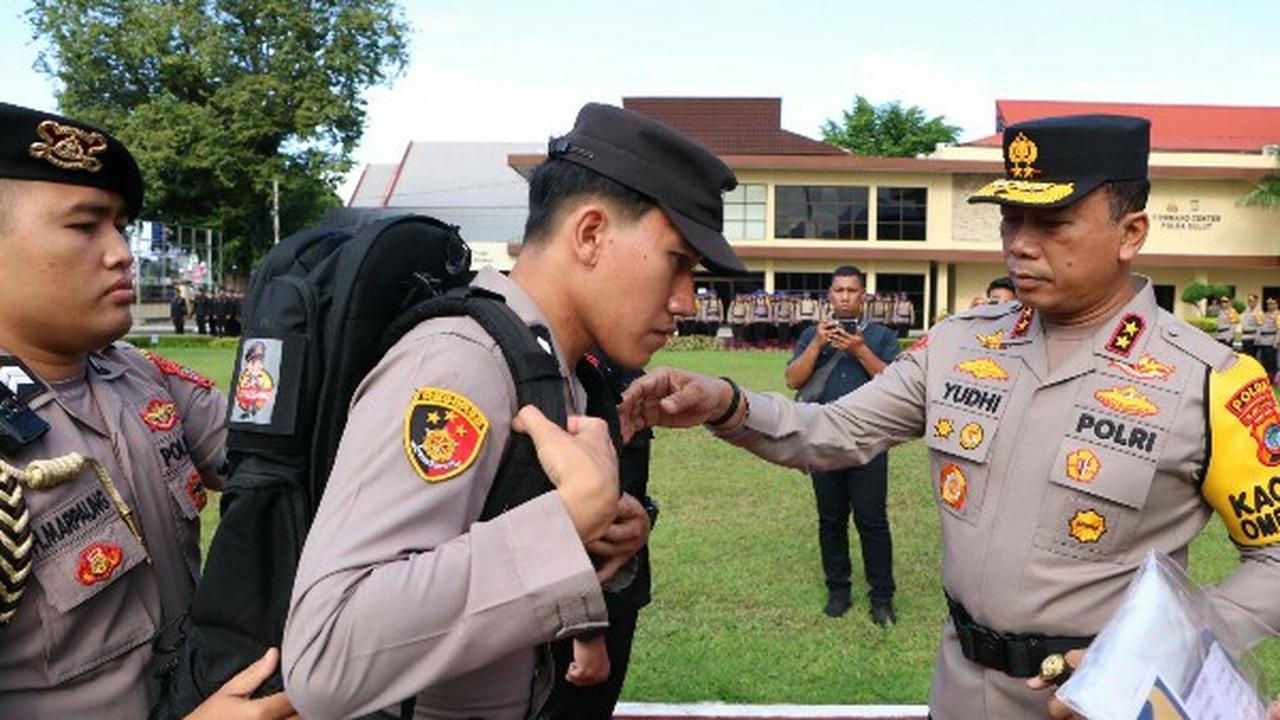 Apel yang dilaksanakan di halaman depan Markas Polda Sulut, Jumat (9/2/2024) pagi.