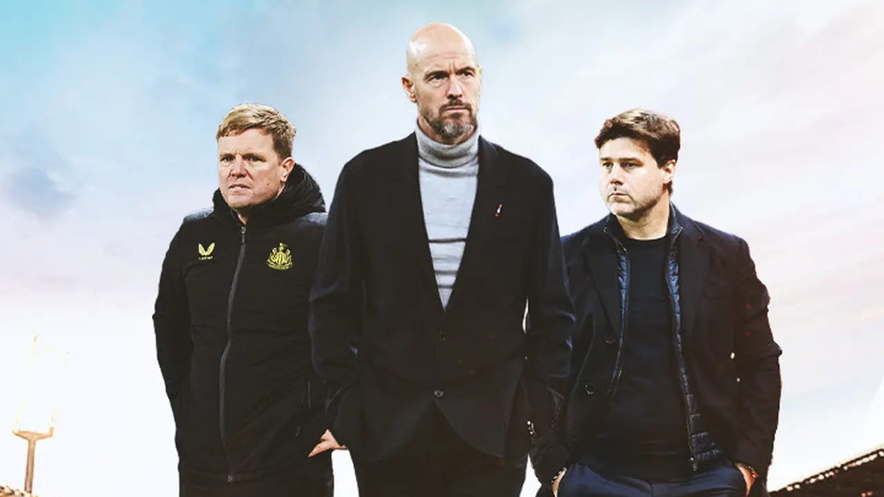 Ilustrasi - Eddie Howe, Erik ten Hag, Mauricio Pochettino