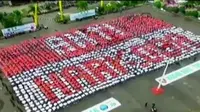 Gerakan Anti-Narkoba 2.000 Pelajar Berau Toreh Rekor MURI