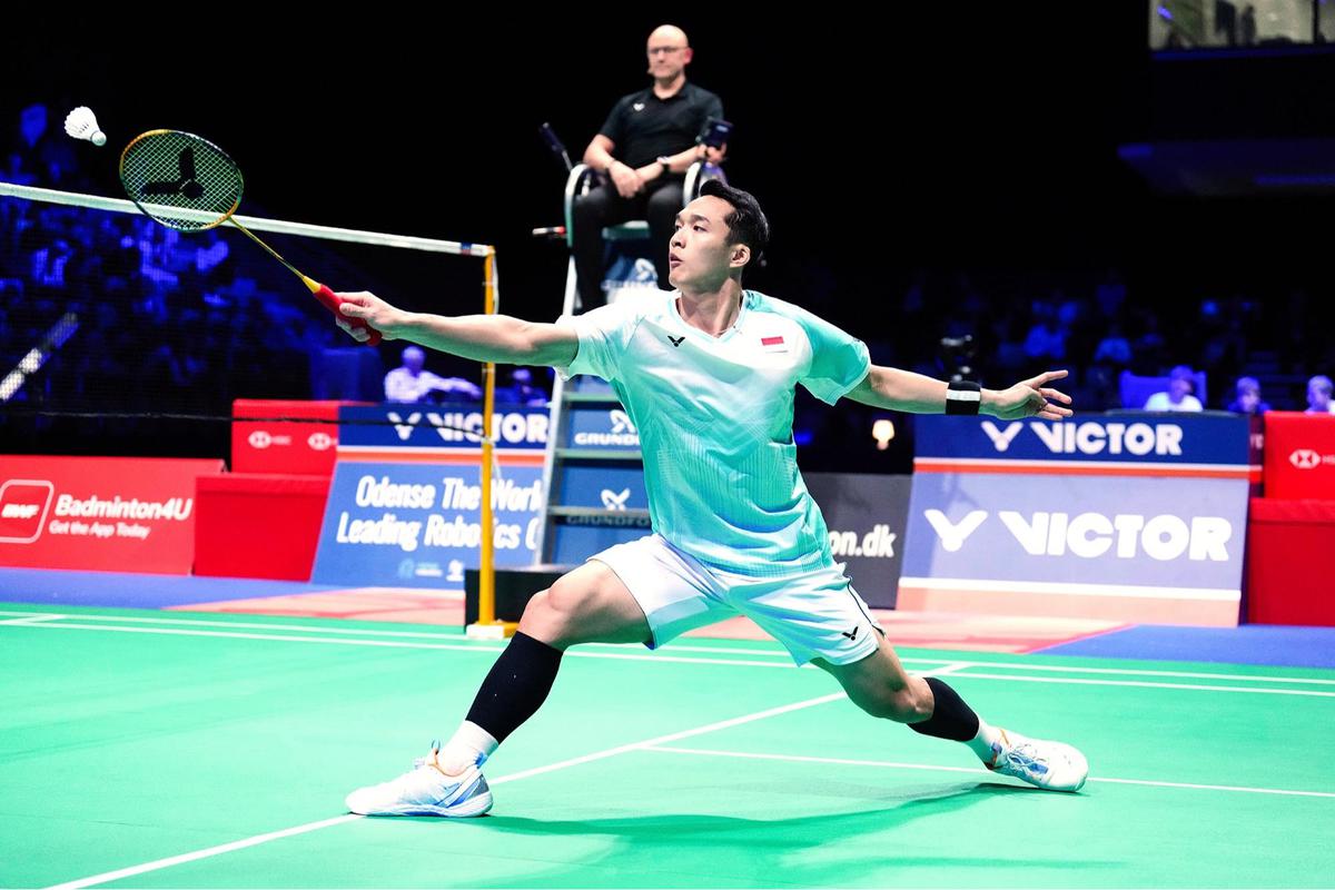 FOTO: Jonatan Christie ke Final Denmark Open 2025, Tantang Tunggal Putra Nomor Satu Dunia