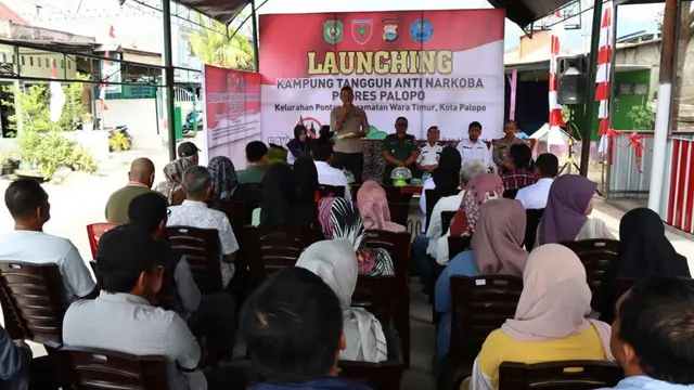 Launching Kampung Tanggung Anti Narkoba Polres Palopo.