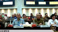 PT Hutama Karya (Persero) kembali meminta restu Komisi XI DPR RI terkait penyertaan modal negara (PMN) non tunai. (Foto: Liputan6.com/Arief RH)