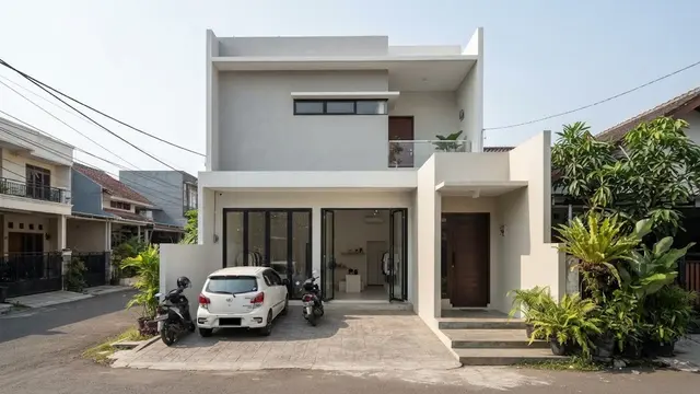Desain Rumah 6x10 dengan Tempat Usaha di Depan