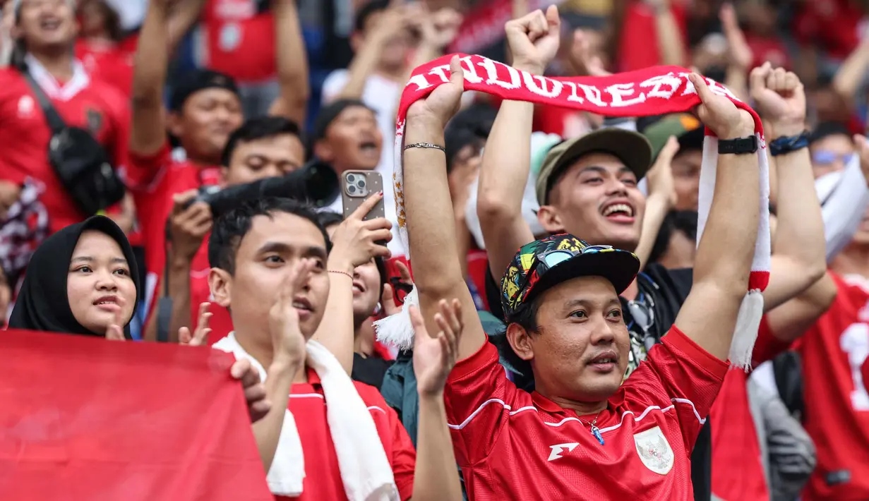 Laga kedua timnas akan berlangsung di Suita City Football Stadium pada Selasa (10/6/2025) pukul 17.35 WIB. (PAUL MILLER/AFP)