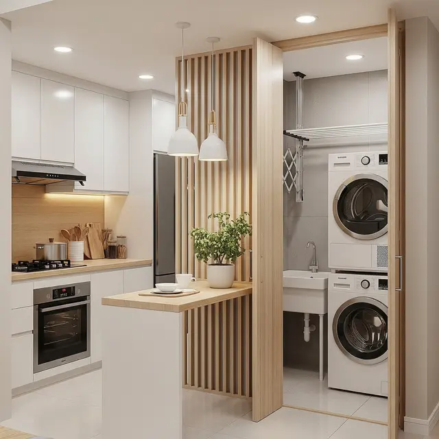 Inspirasi Area Jemuran Dekat Dapur Rumah Type 36