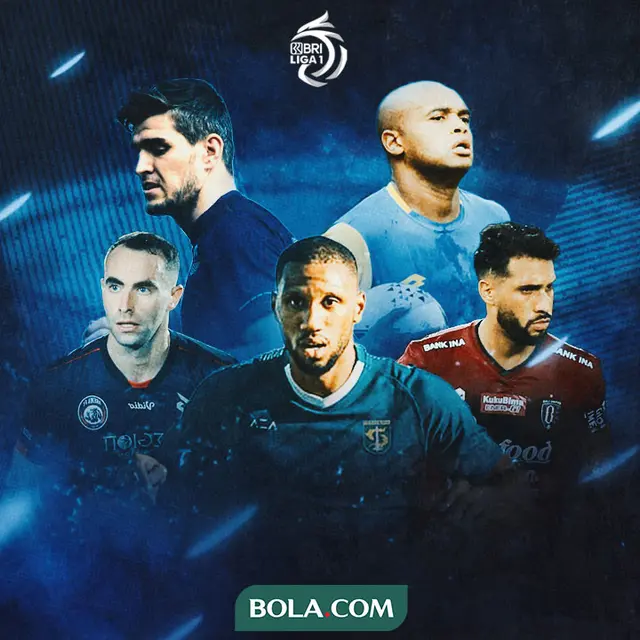 BRI Liga 1 - 5 Bek Terbaik versi Bola.com