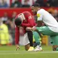 Cristiano Ronaldo akhirnya kembali menjadi starter saat Manchester United menjamu tamunya Newcastle United di Old Trafford. (AP/Dave Thompson)