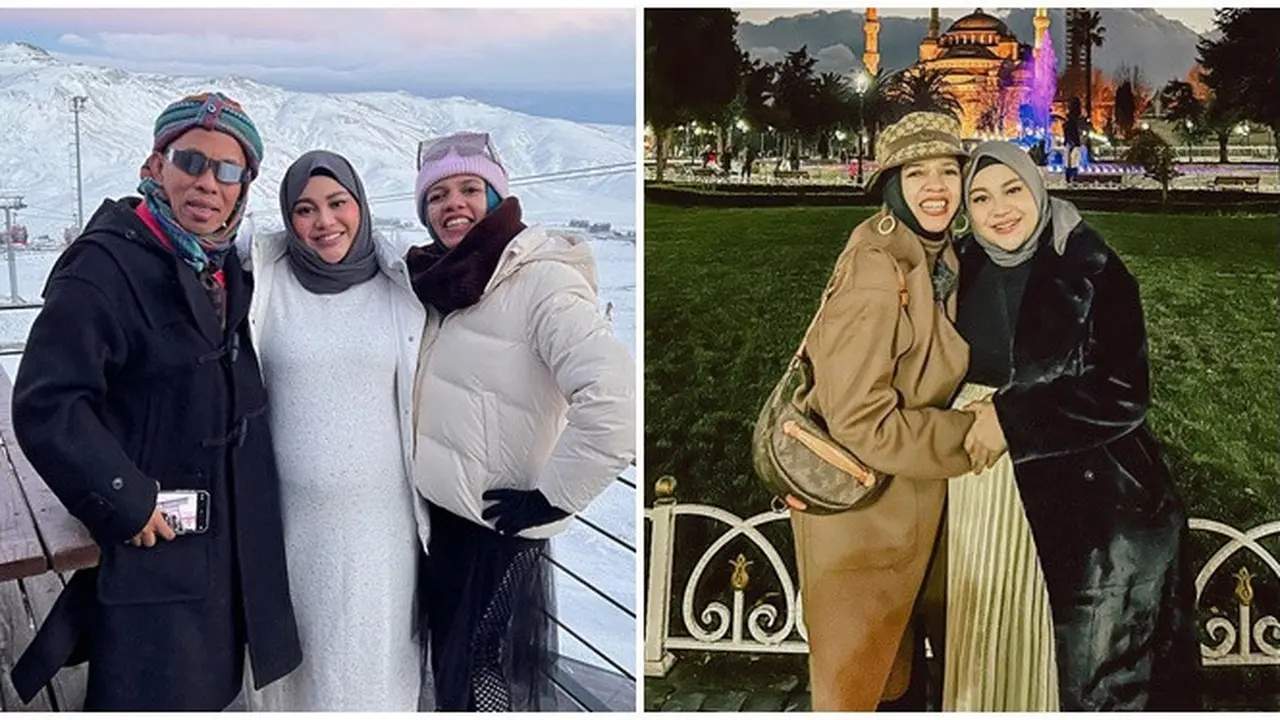 Saling Lepas Rindu, Ini 6 Potret Kebersamaan Aurel Hermansyah dan Mertua