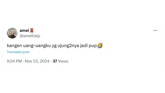 6 Cuitan Netizen Rindu Uang yang Sudah Dikeluarkan Ini Bikin Tepuk Jidat