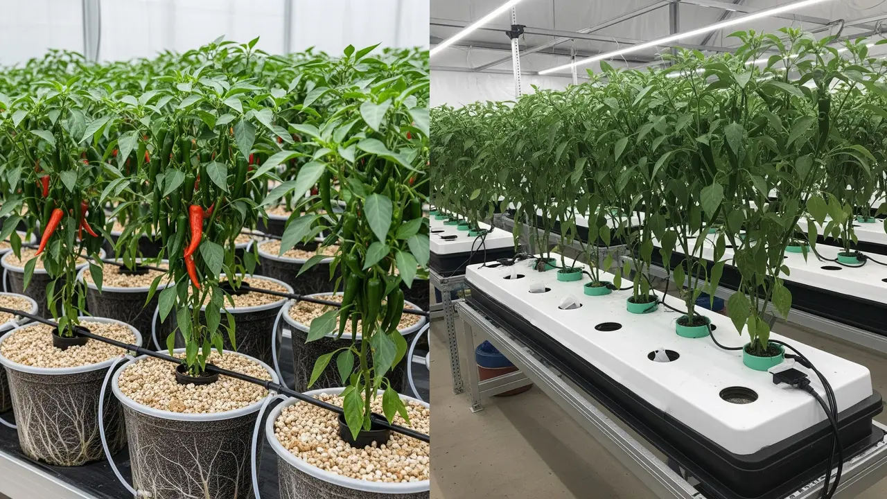 Perbedaan Hydro Pot dan Hidroponik Biasa untuk Cabai
