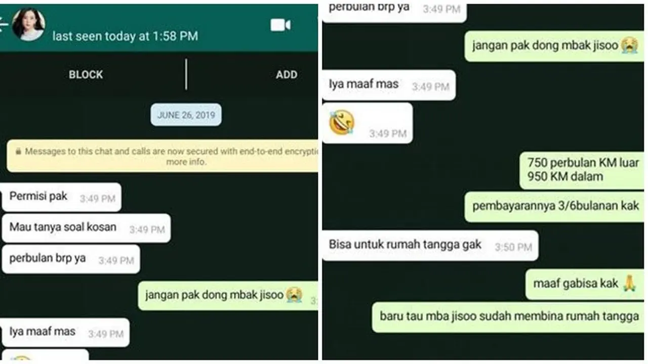 5 Chat Balasan saat Cari Kos Ini Nyeleneh Banget, Bikin Tepuk Jidat