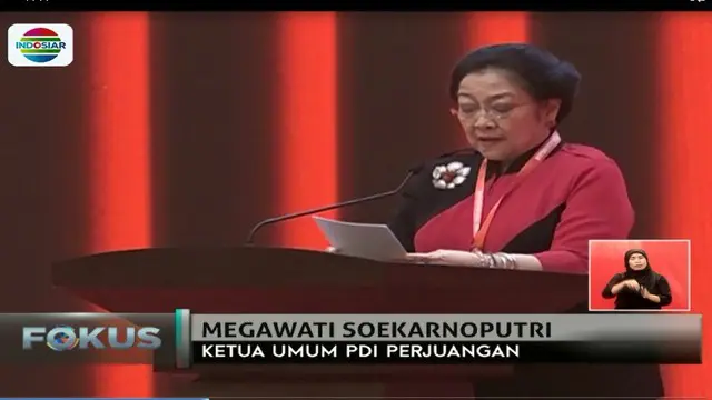 Megawati juga mengucapkan terimakasih pada kader PDI Perjuangan yang bertahan dengan keyakinan ideologi meski tidak mendapat jabatan.