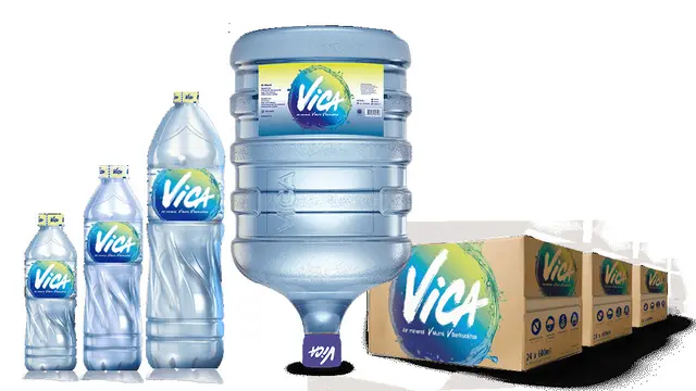 Vica, air minum kemasan yang diproduksi oleh PT Akasha Wira International Tbk (ADES). (Dok Akasha)