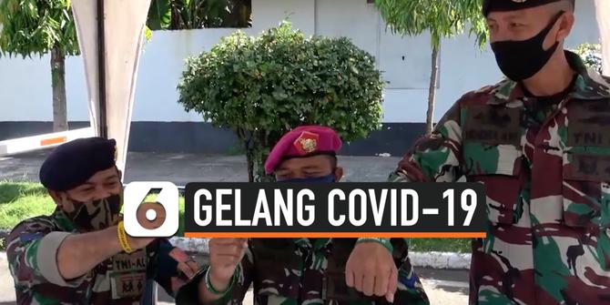 VIDEO: Cegah Corona, Lantamal Makassar Membuat Gelang Covid-19