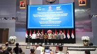Peresmian pencatatan perdana efek beragun aset syariah berbentuk surat partisipasi sarana multigriya finansial-Bank Syariah Indonesia-EBAS-SP-SMF-BRIS01, Senin, (19/6/2023). (Foto: BEI)