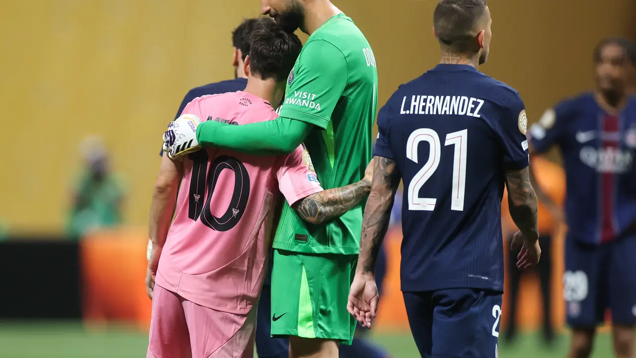 Lionel Messi, Gianluigi Donnarumma, PSG vs Inter Miami, Piala Dunia Antarklub 2025