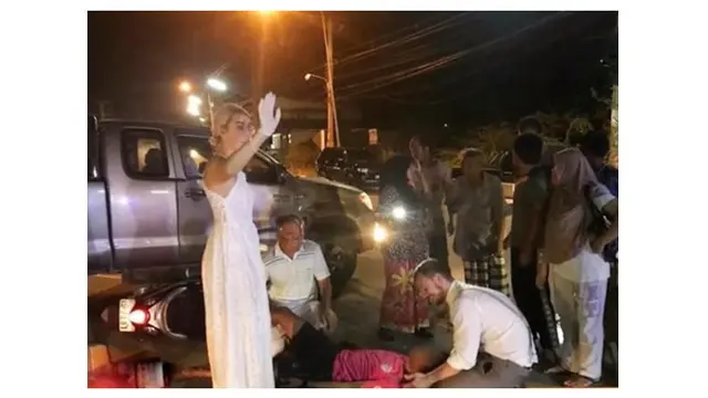 Kisah Pengantin Tunda Pernikahan Demi Tolong Korban Kecelakaan
