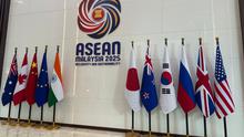 Logo keketuaan Malaysia di ASEAN pada tahun 2025. (Liputan6.com/Benedikta Miranti)