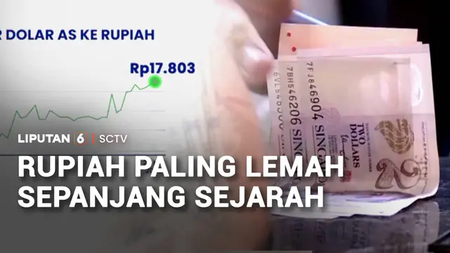Rupiah Paling Lemah Sepanjang Sejarah