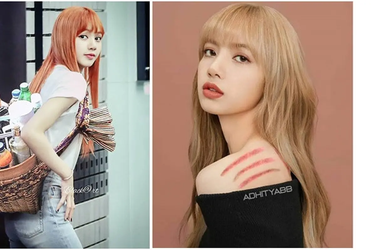 Editan Lisa Blackpink (Sumber: Instagram/photoshop.shitposter)