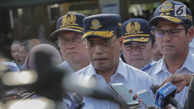 Menhub Budi Karya Pimpin Apel Lebaran 2019