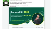Penelusuran klaim link pendaftaran bansos PKH periode April-Juni 2025.