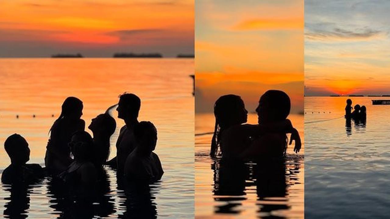 7 Potret Gisel, Gempi dan Cinta Brian Liburan ke Pulau Sepa, Nikmati Indahnya Sunset di Kepulauan Seribu