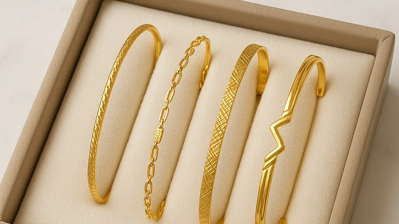 Model Gelang Emas 22K Murah dan Ringan untuk Pemakaian Harian