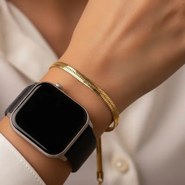 Model Gelang Emas Tipis Rantai Kecil