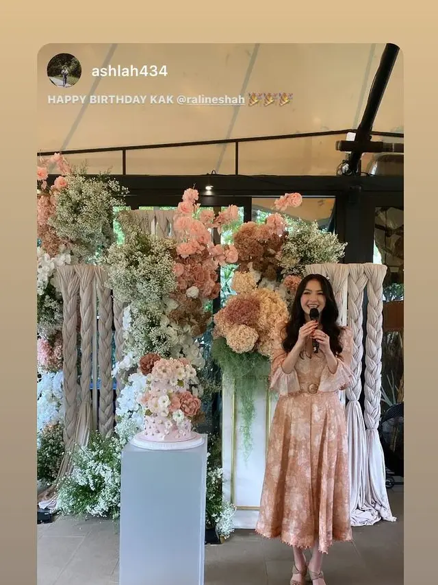 7 Potret Pesta Ulang Tahun Raline Shah ke 39, Tampil Menawan