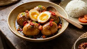 Resep Telur Rebus Bumbu Kecap Pedas dan Wijen, Gurih Manis dengan Aroma Sedap