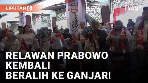 VIDEO: Lagi! Relawan Prabowo di Pilpres 2019 Beralih Dukung Ganjar di Pilpres 2024