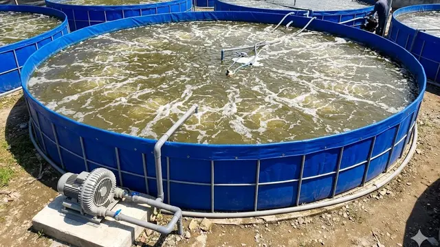 Kolam Bundar Sistem Bioflok