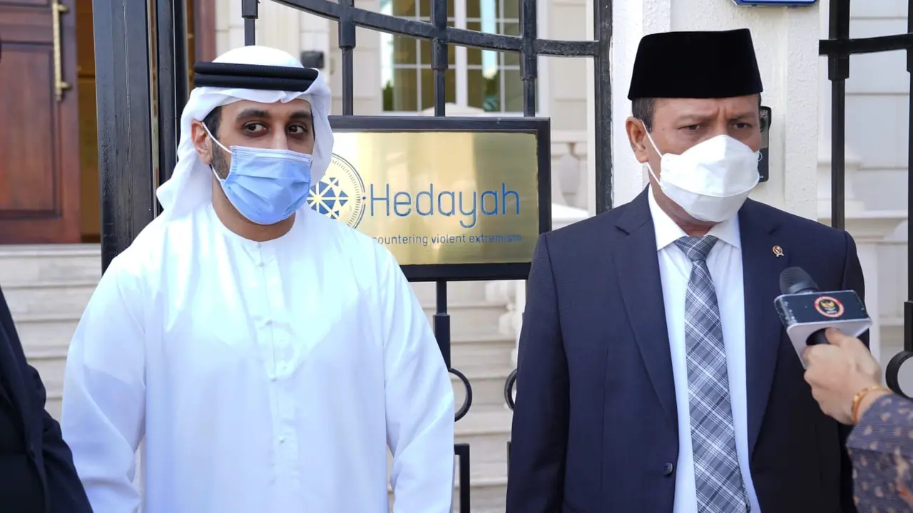 Kepala Badan Nasional Penanggulangan Terorisme (BNPT) Komjen Boy Rafli Amar melangsungkan kunjungan kerjanya ke Hedayah Center di Abu Dhabi, Uni Emirat Arab (UEA).
