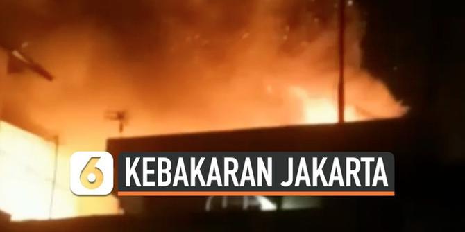 VIDEO: Kebakaran Cilincing, Api Hanguskan Permukiman Padat Penduduk