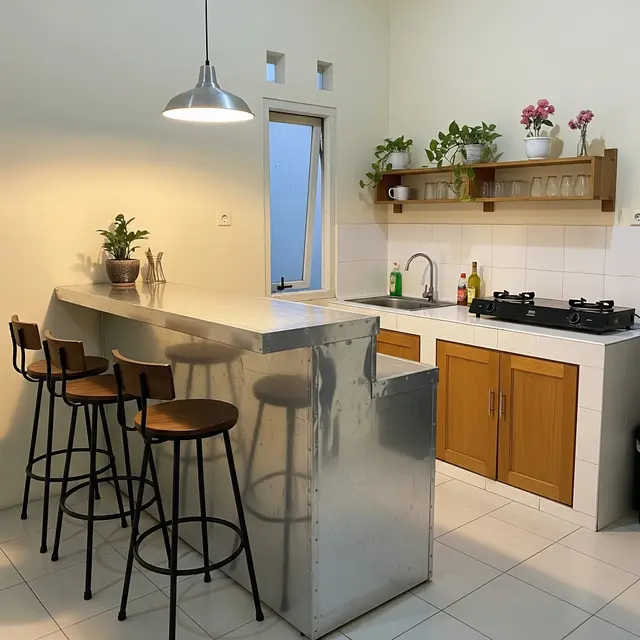 6 Desain Dapur Kombinasi Baja Ringan dan Aluminium yang Tahan Karat, Hunian Fungsiona