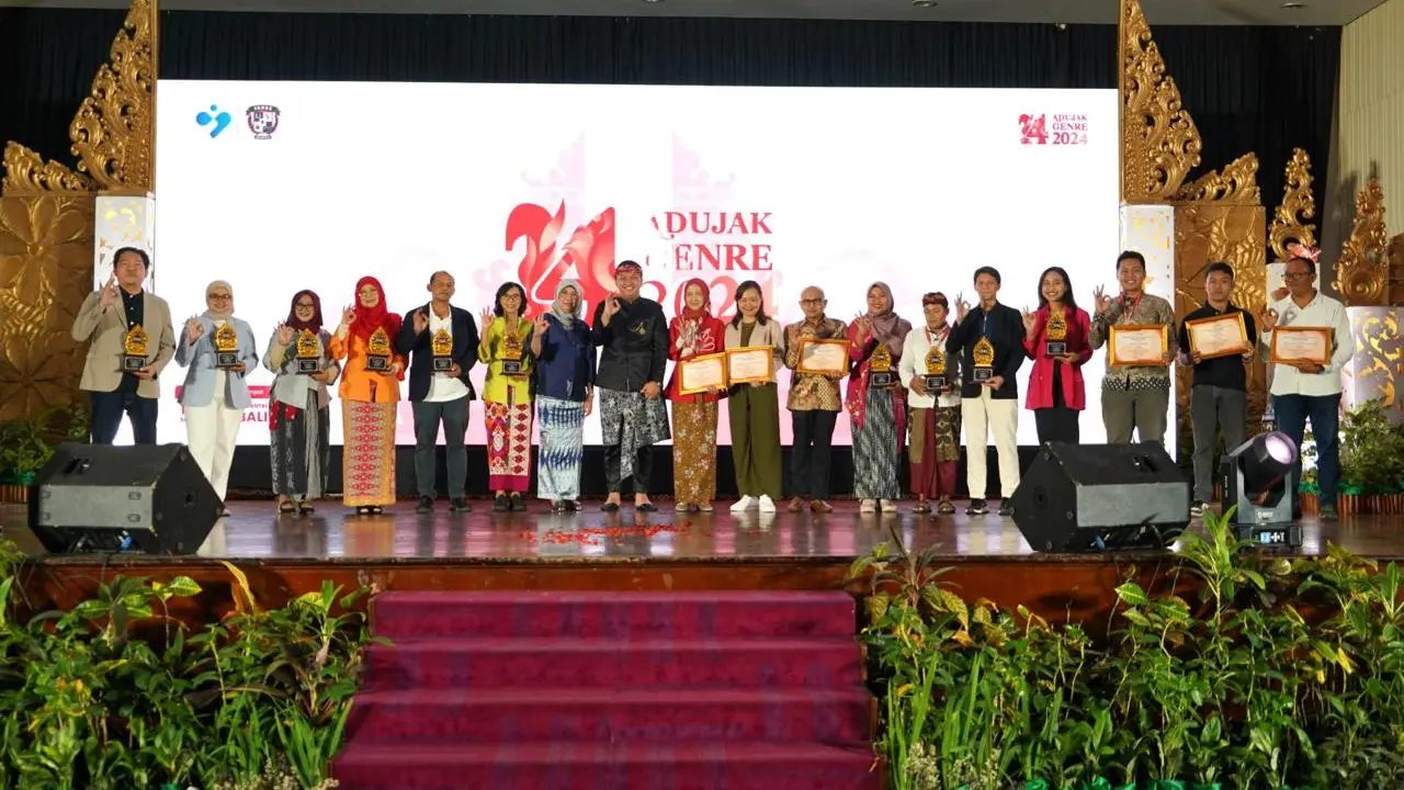 Seremoni Forum Generasi Berencana (GenRe) dari 38 provinsi di seluruh Indonesiadalam acara Apresiasi Duta dan Jambore Kreatifitas GenRe Nasional (Adujaknas) 2024 di Hotel Prime Plaza Sanur, Rabu (18/09/2024) (Istimewa)