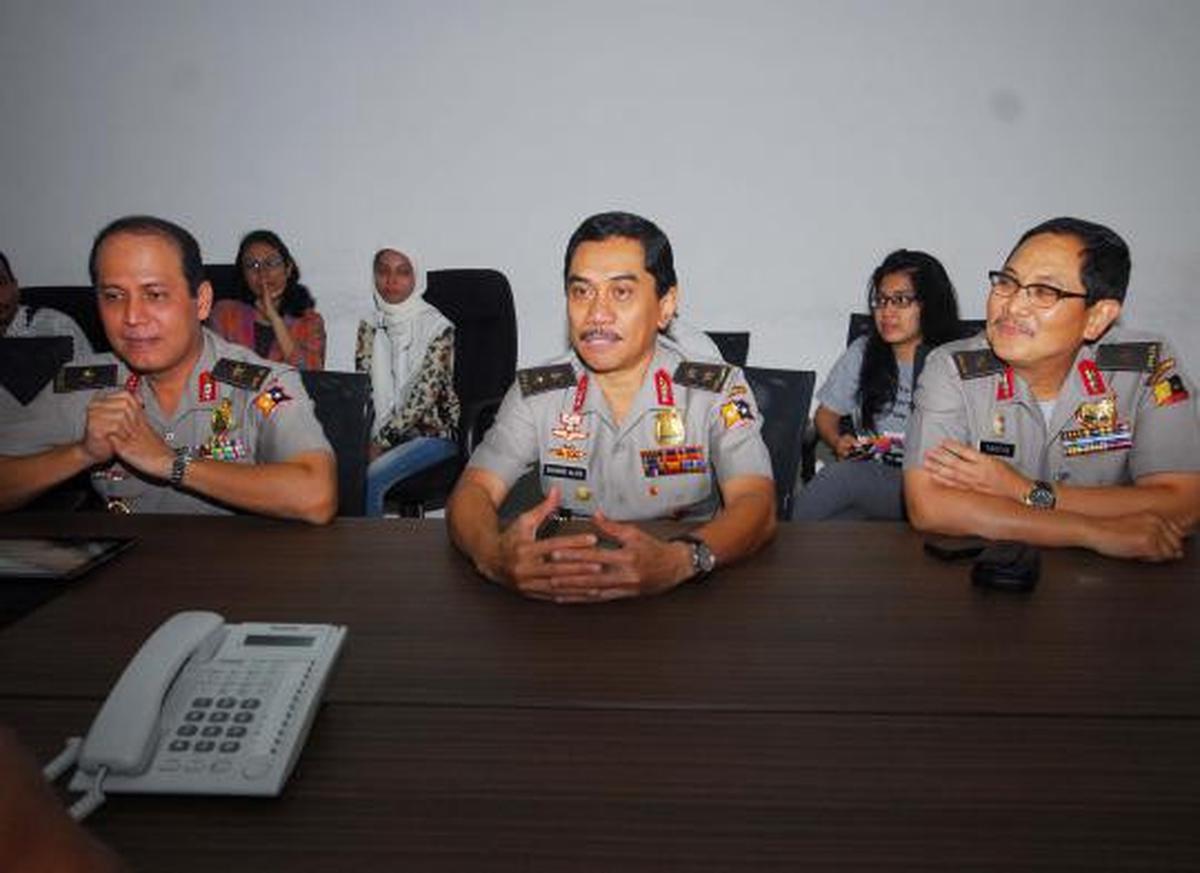Kunjungan Tim Divisi Humas Mabes Polri ke kantor Merdeka.com