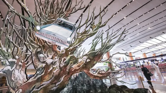 Nuansa Magis dalam Perayaan Tahun Baru di Bandara Changi, Mau Coba?