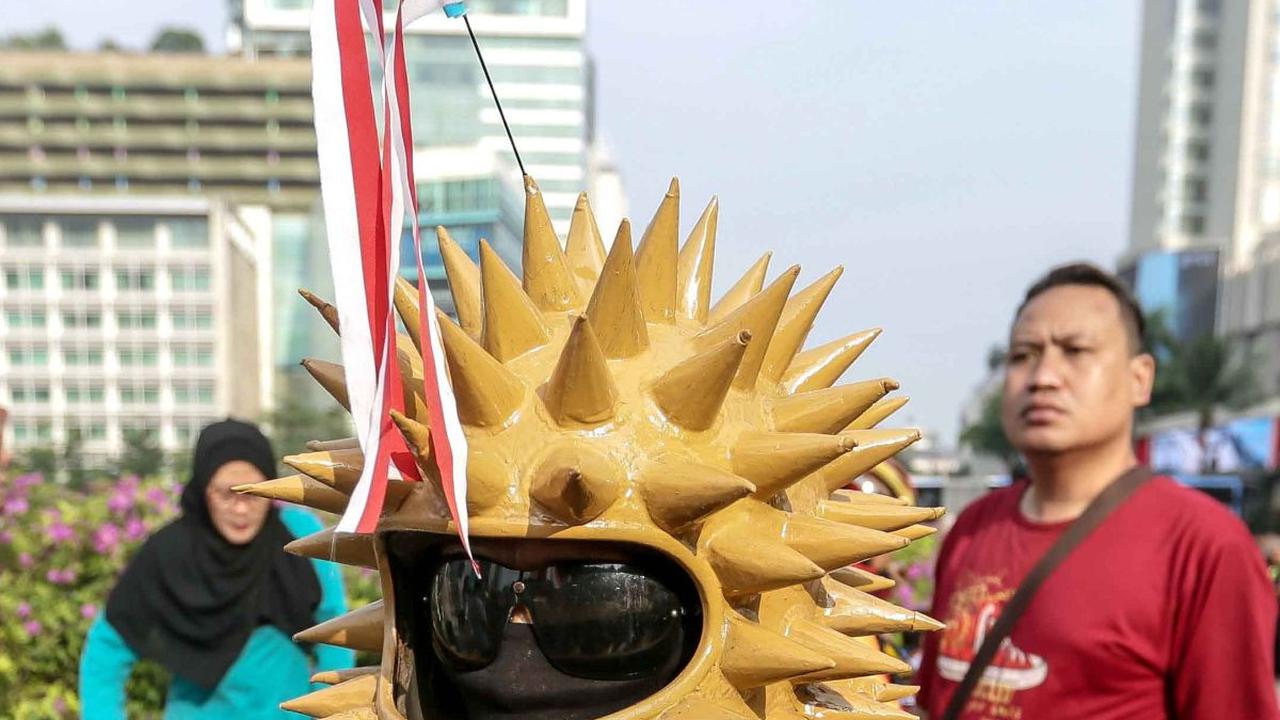 FOTO: Suasana Car Free Day di Kawasan Bundaran HI Jakarta dengan Keadaan Polusi Udara Terburuk di Dunia