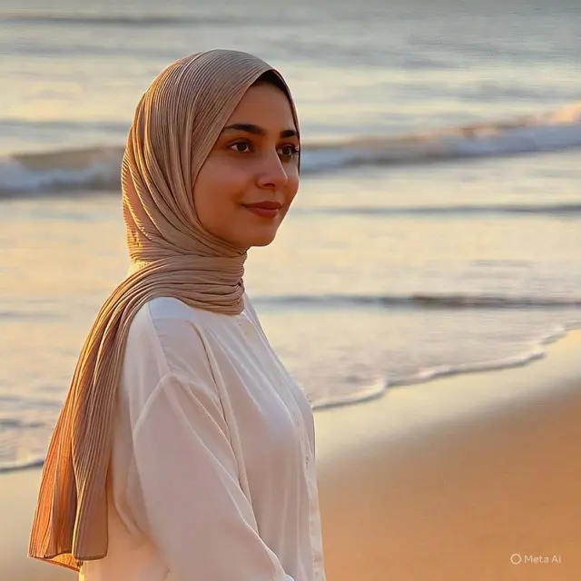Inspirasi Outfit Hijab: Earth Tone Set (Atasan + Kulot)