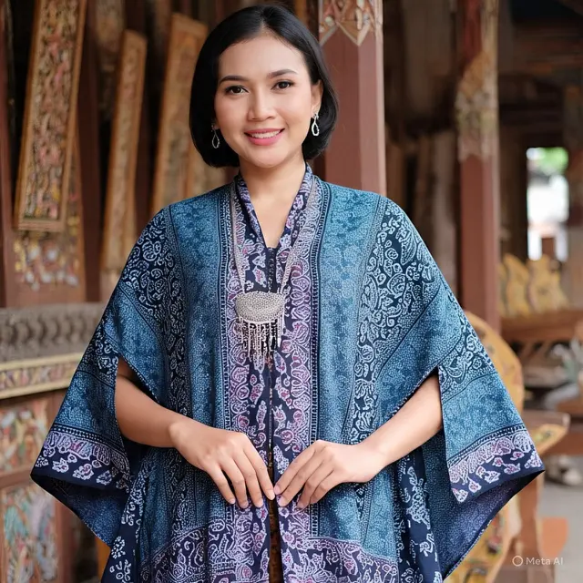 Model Batik Wanita Cape