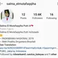 Akun Instagram palsu Pembawa Baki Paskibraka Nasional 2019, Salma El Mutafaqqiha Putri Achzaabi.