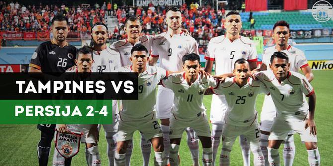 VIDEO: Highlights Piala AFC 2018, Tampines Rovers Vs Persija 2-4