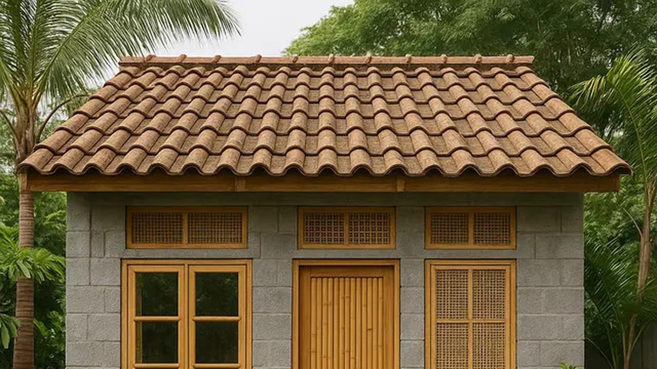 10 Model Rumah Kecil Tapi Cantik 4x6 Meter dari Batako dan Bambu, Inspirasi Hunian Sederhana 2025